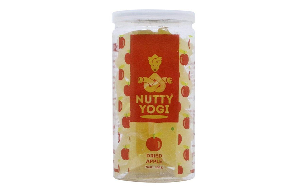 Nutty Yogi Dried Apple    Plastic Jar  100 grams